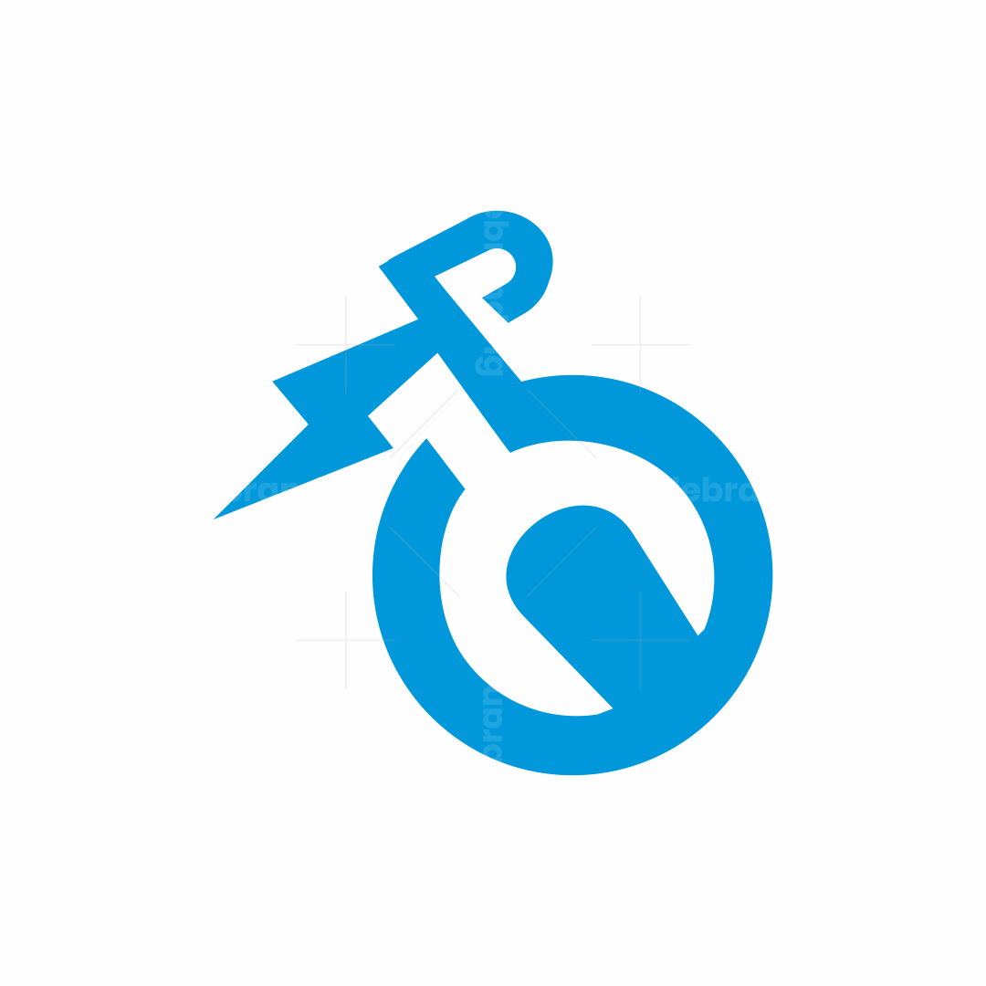 Electric Bike Repair Simple Logo Scalebranding