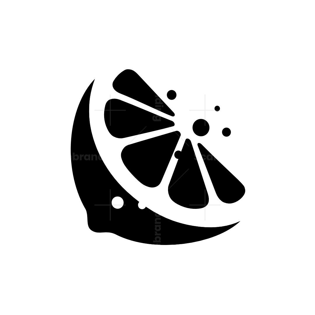 Fresh Lime Or Lemon Fruit Slice Logo, image size:1080x1080