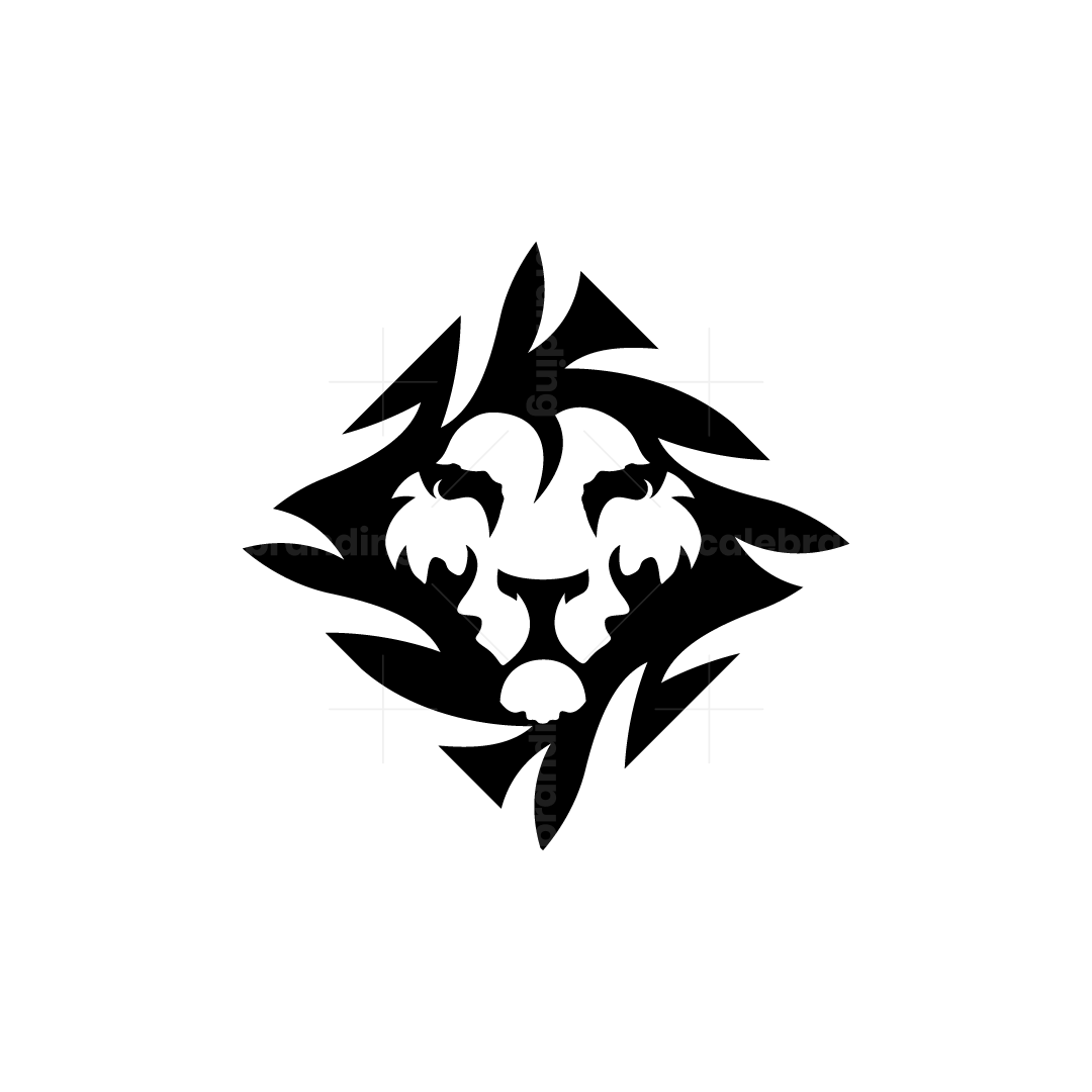 Abstract Lion Head Logo Cool Simple Lion Logo | Scalebranding