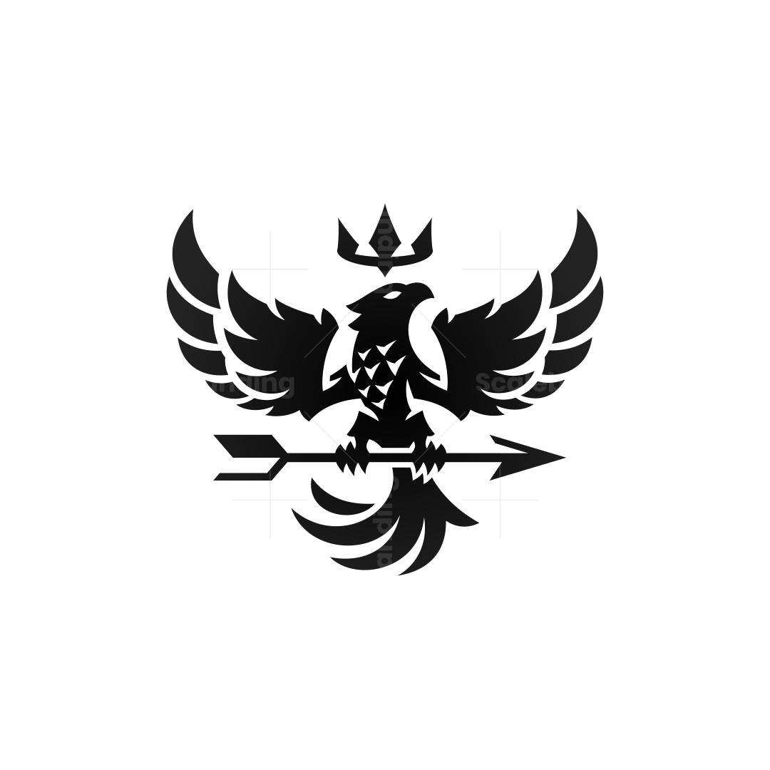 Silverlised Falcon Emblem Silver Falcon Royal Marksman Logo | Scalebranding