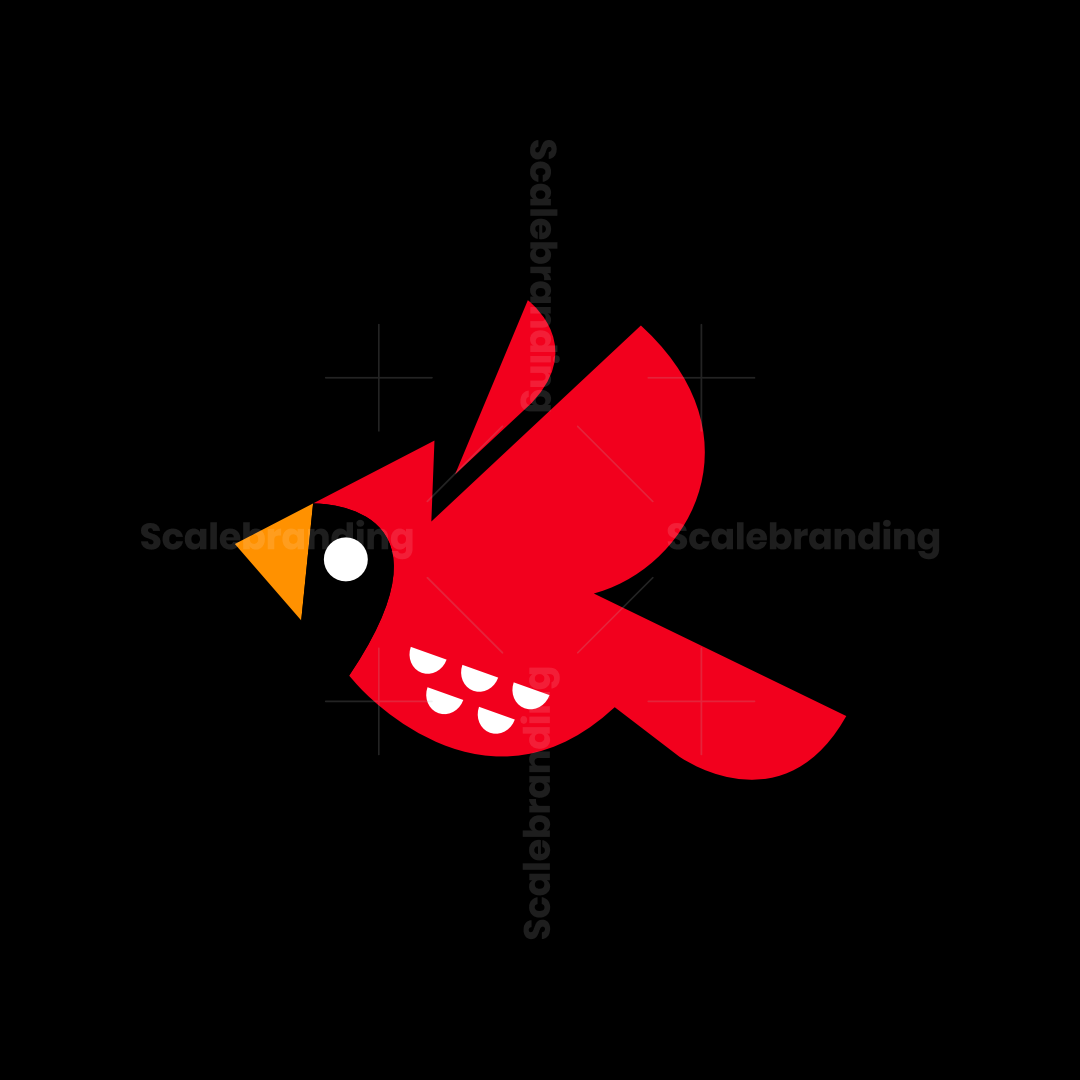 Simple flying cardinal modern logo | Scalebranding