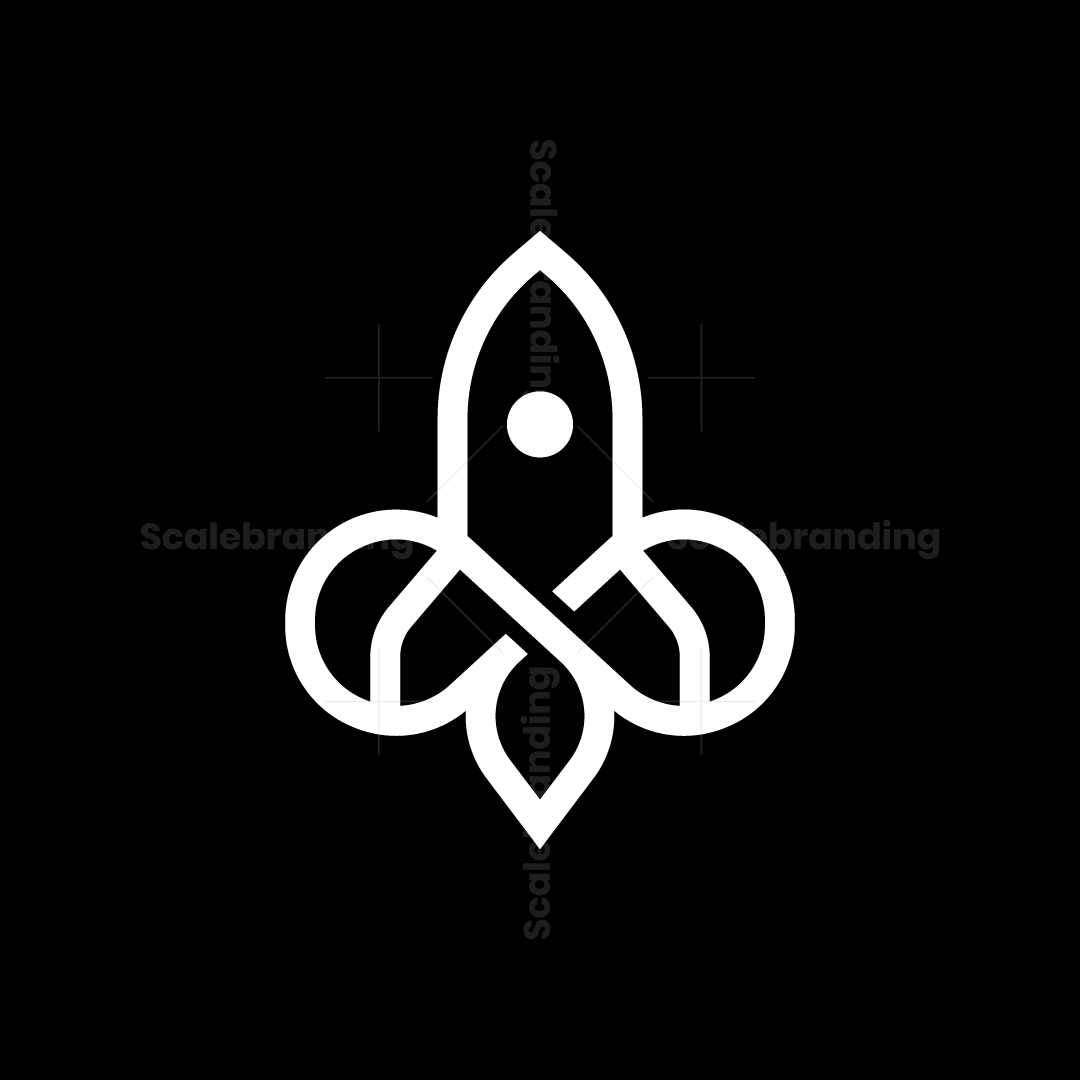 Modern Infinity With Rocket Logo | Scalebranding