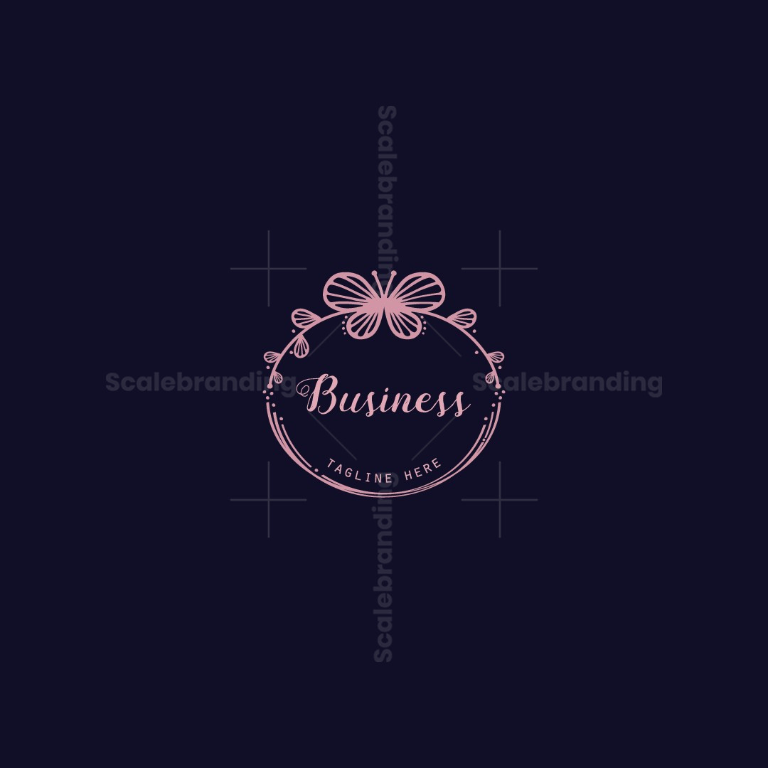 Butterflies Handmade Accessories Logo, image size:1080x1080