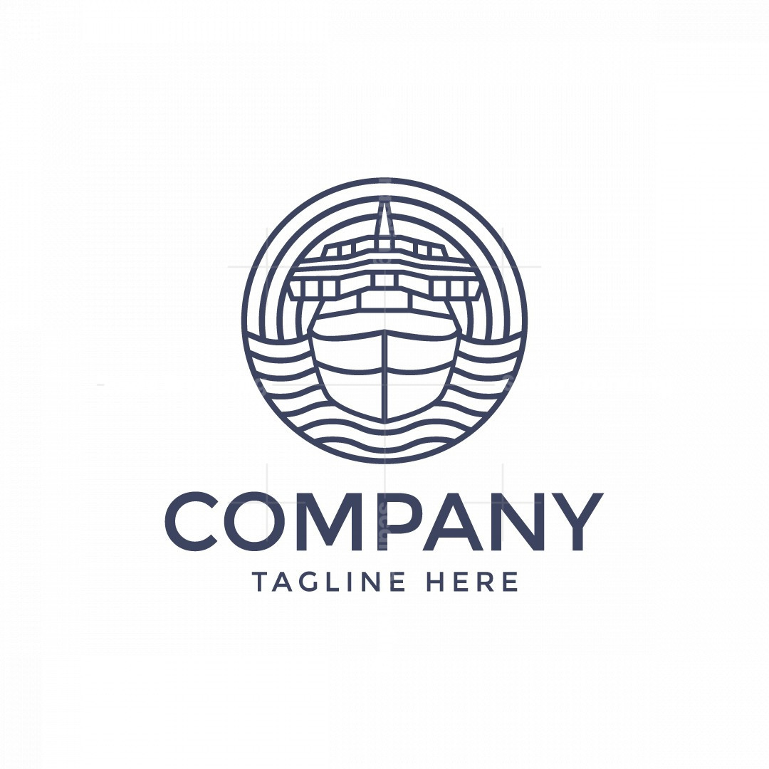 Cruise Ship Logo | Scalebranding, image size:1080x1080