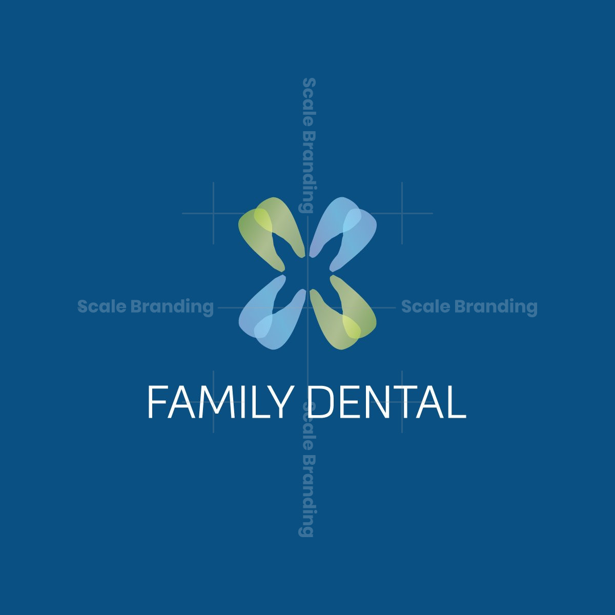 Family dental Logo | Scalebranding, image size:1200x1200