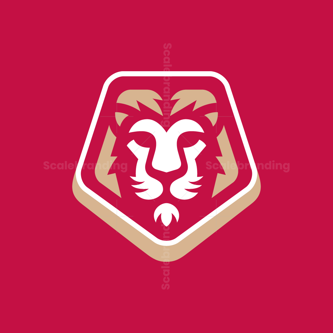 lion-head-inside-pentagon-logo-scalebranding
