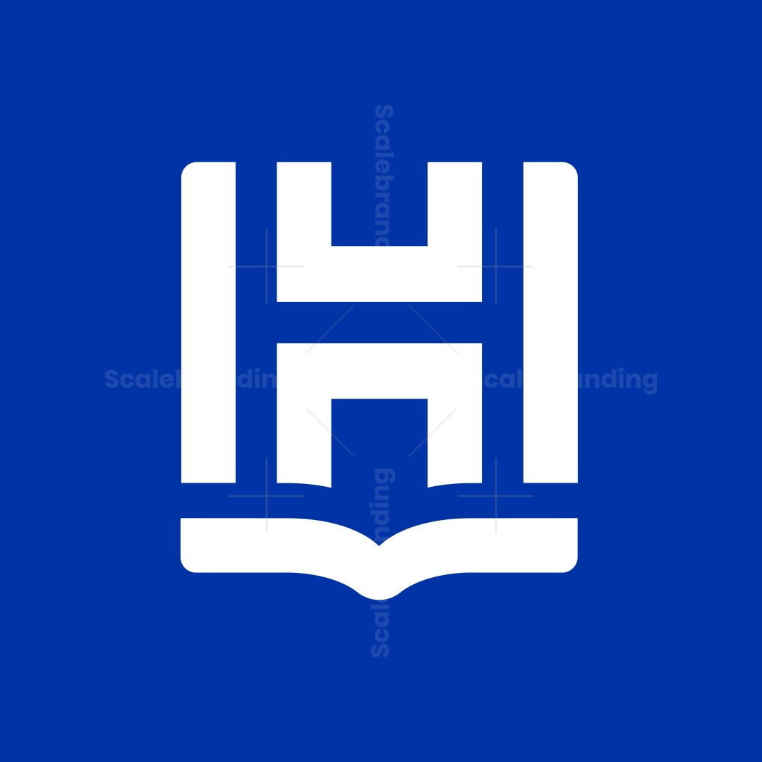 H Letter Book Logo Scalebranding H letter book logo scalebranding