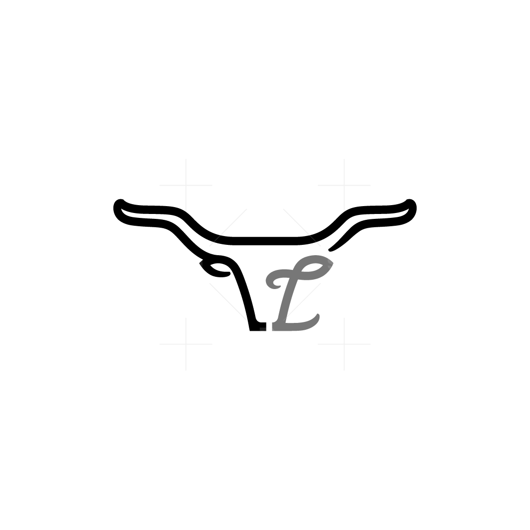 Letter L Texas Longhorn Logo | Scalebranding
