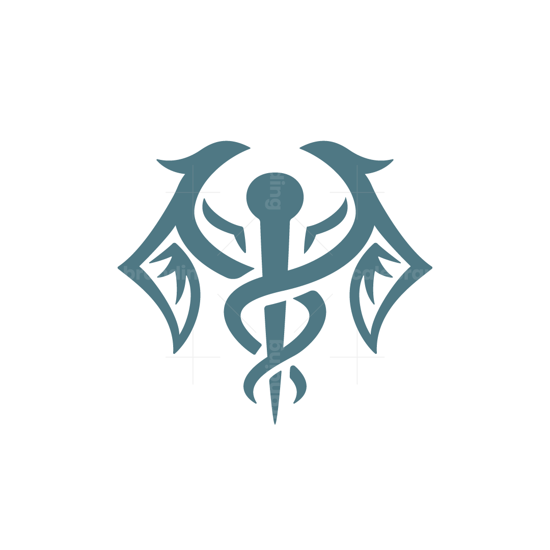 Ancient Dragon Caduceus Pharma Logo
