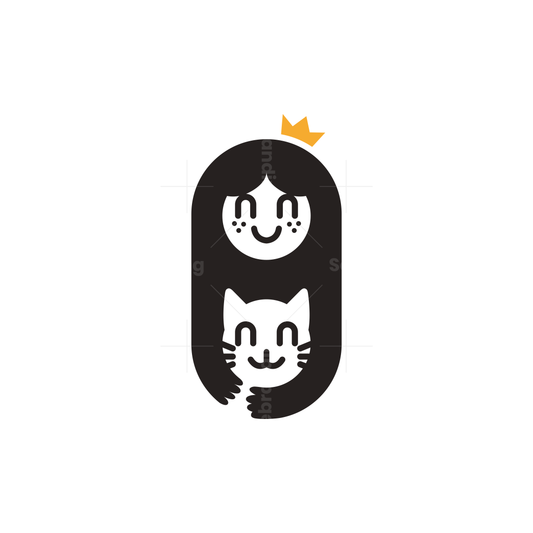 Cute Girl Logo | Scalebranding, image size:1080x1080