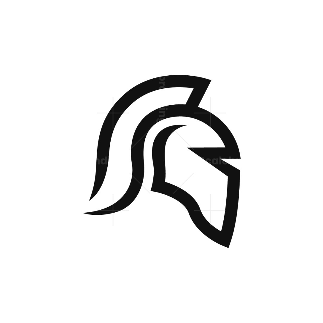 Spartan Helmet Logo, image size:1080x1080