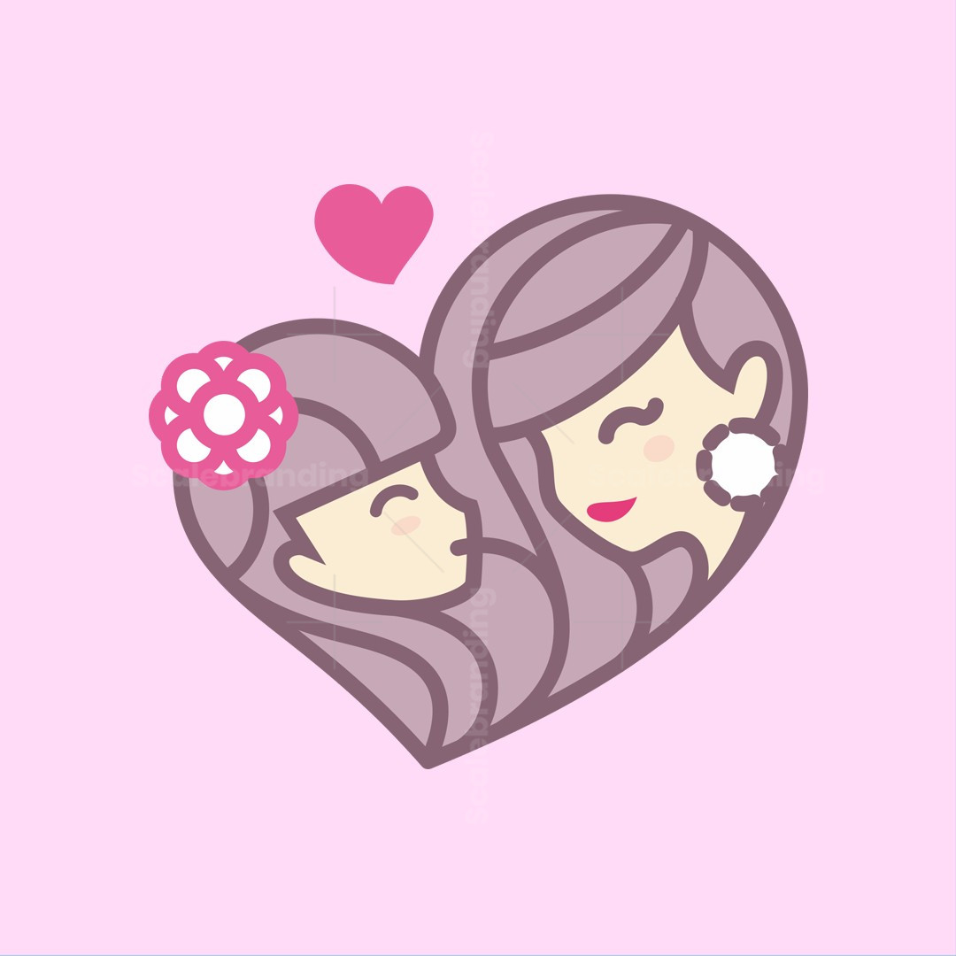Mother And Daughter Love Emoji