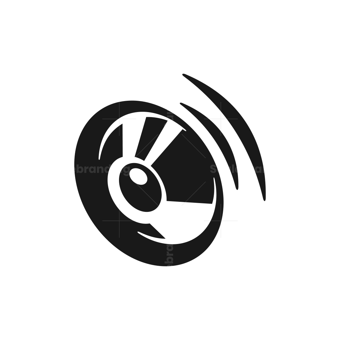 Bass boost black sound speaker logo scalebranding