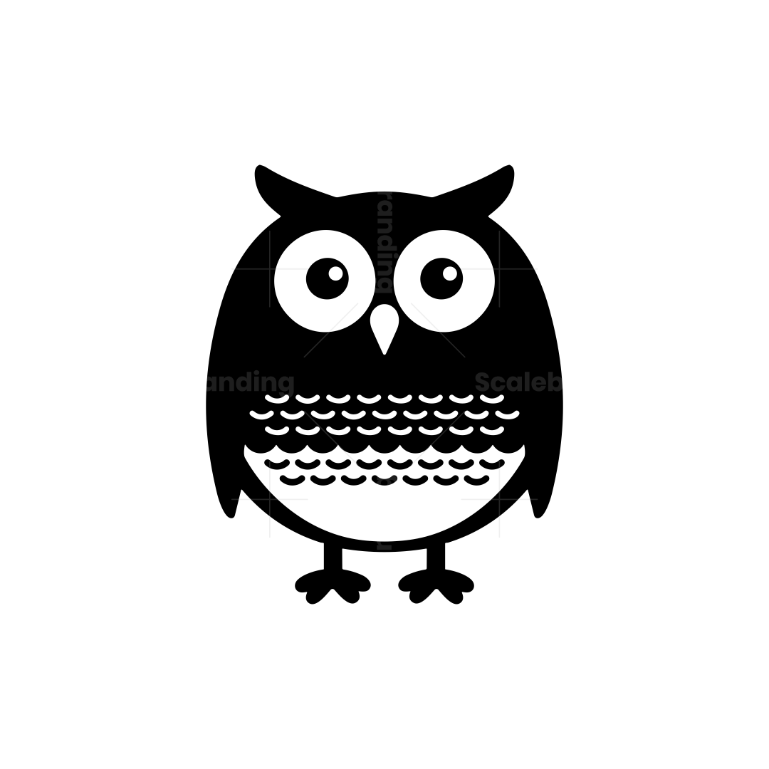 playful-black-owl-logo-design-scalebranding