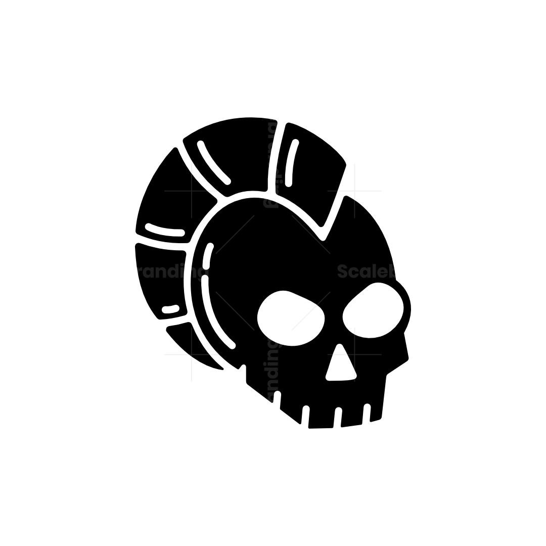 Modern mohawk skull logo | Scalebranding