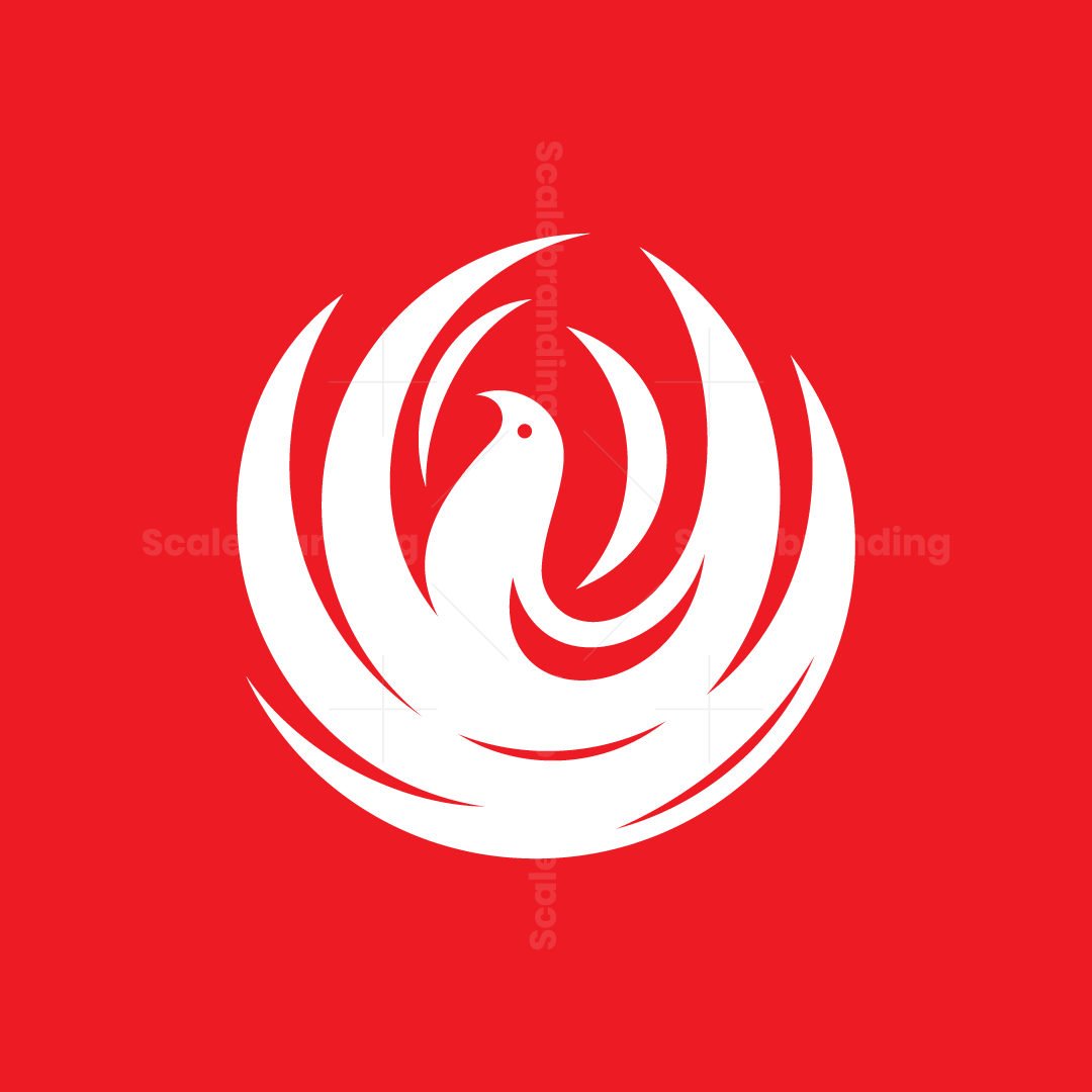 Phoenix Round Fire Ball logo | Scalebranding