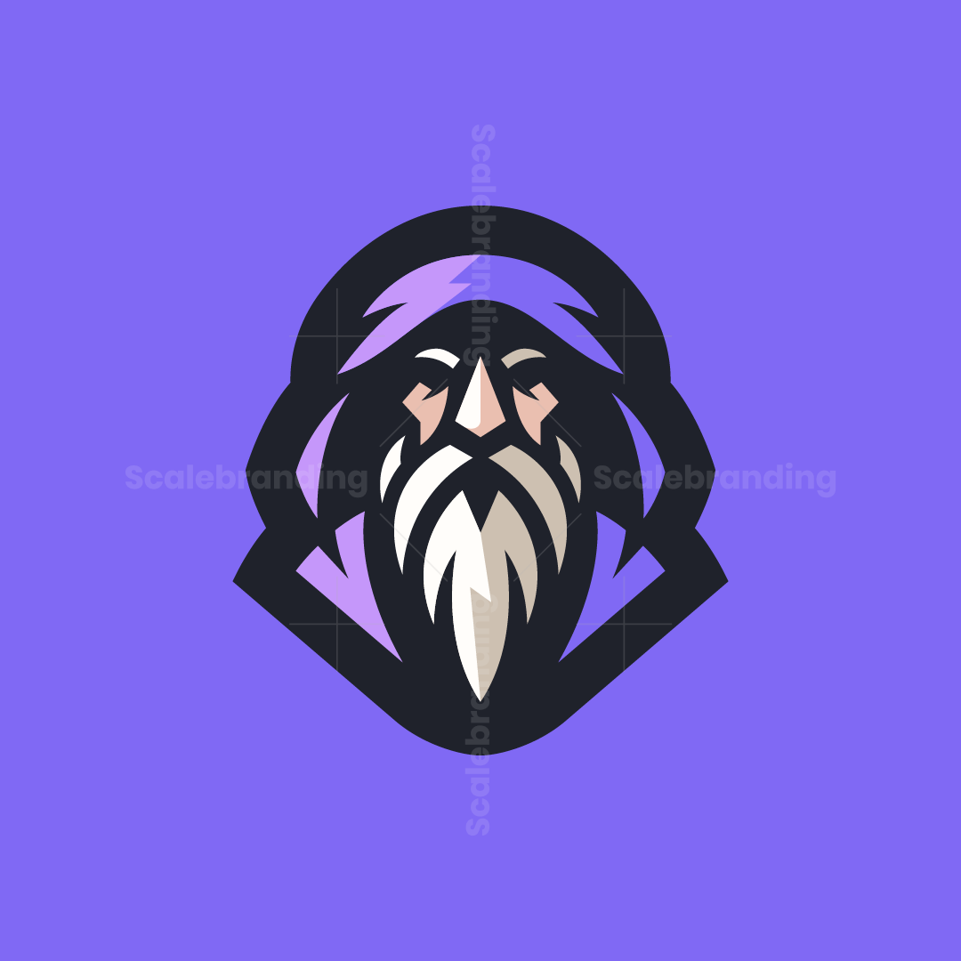 Old Wizard in Hood Logo Scalebranding