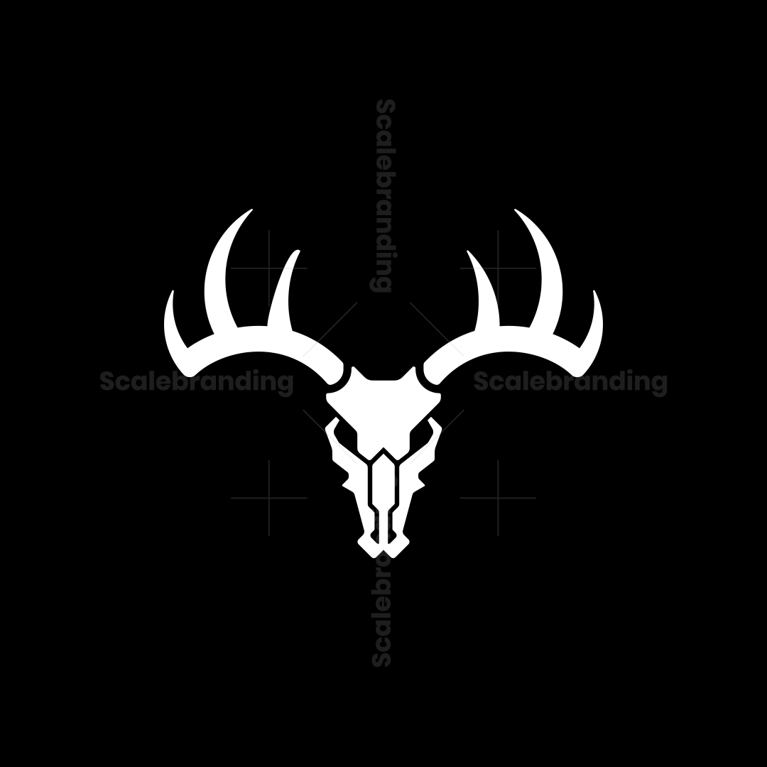 Angry Skull Dear Head Logo | Scalebranding, image size:1080x1080