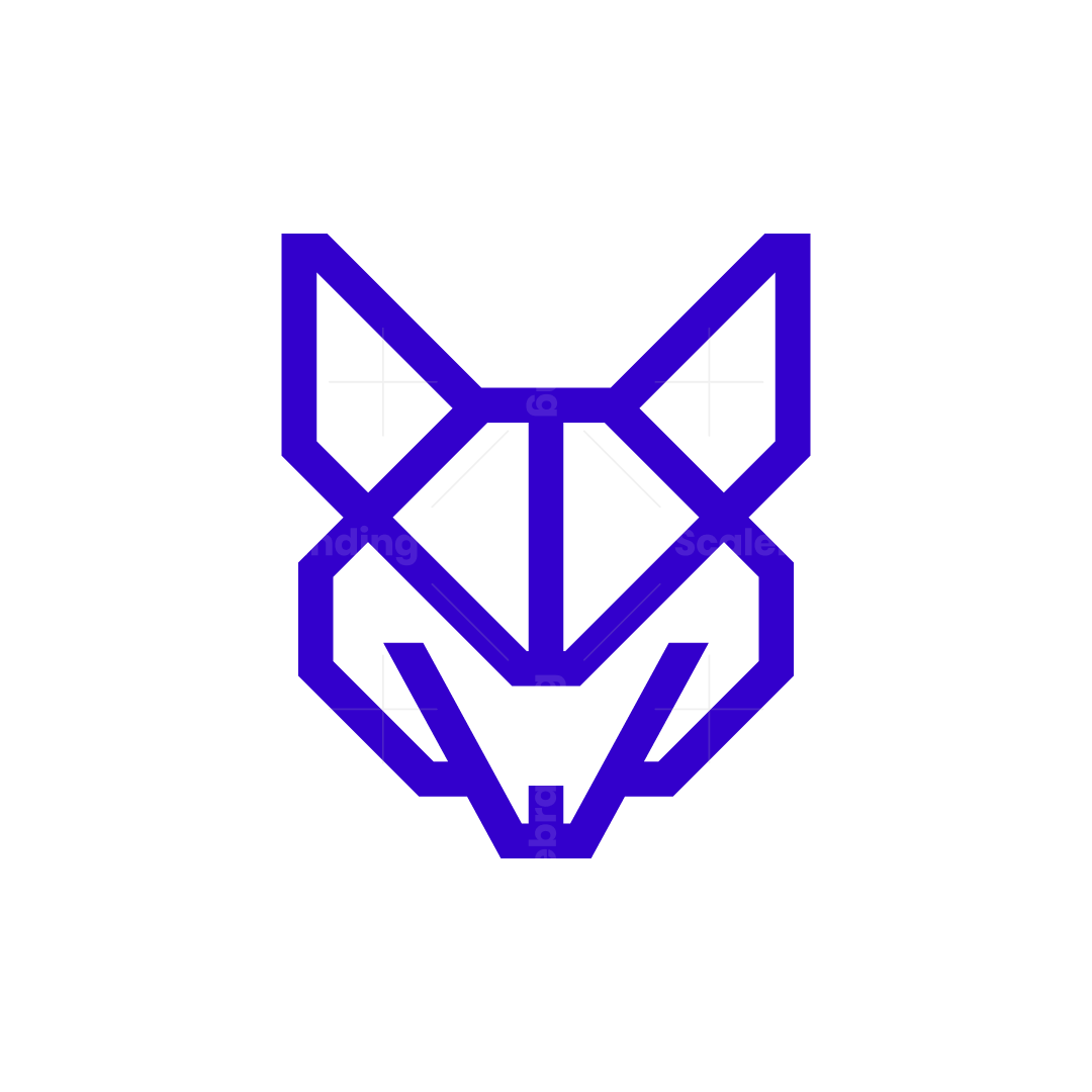 Minimalist Fox Logo Fox Head Logo | Scalebranding