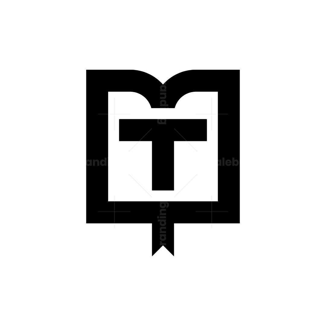Tibook Logo Letter T Book Education Logo | Scalebranding