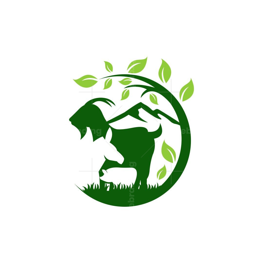 Animal Farm Landscape Logo, image size:1080x1080