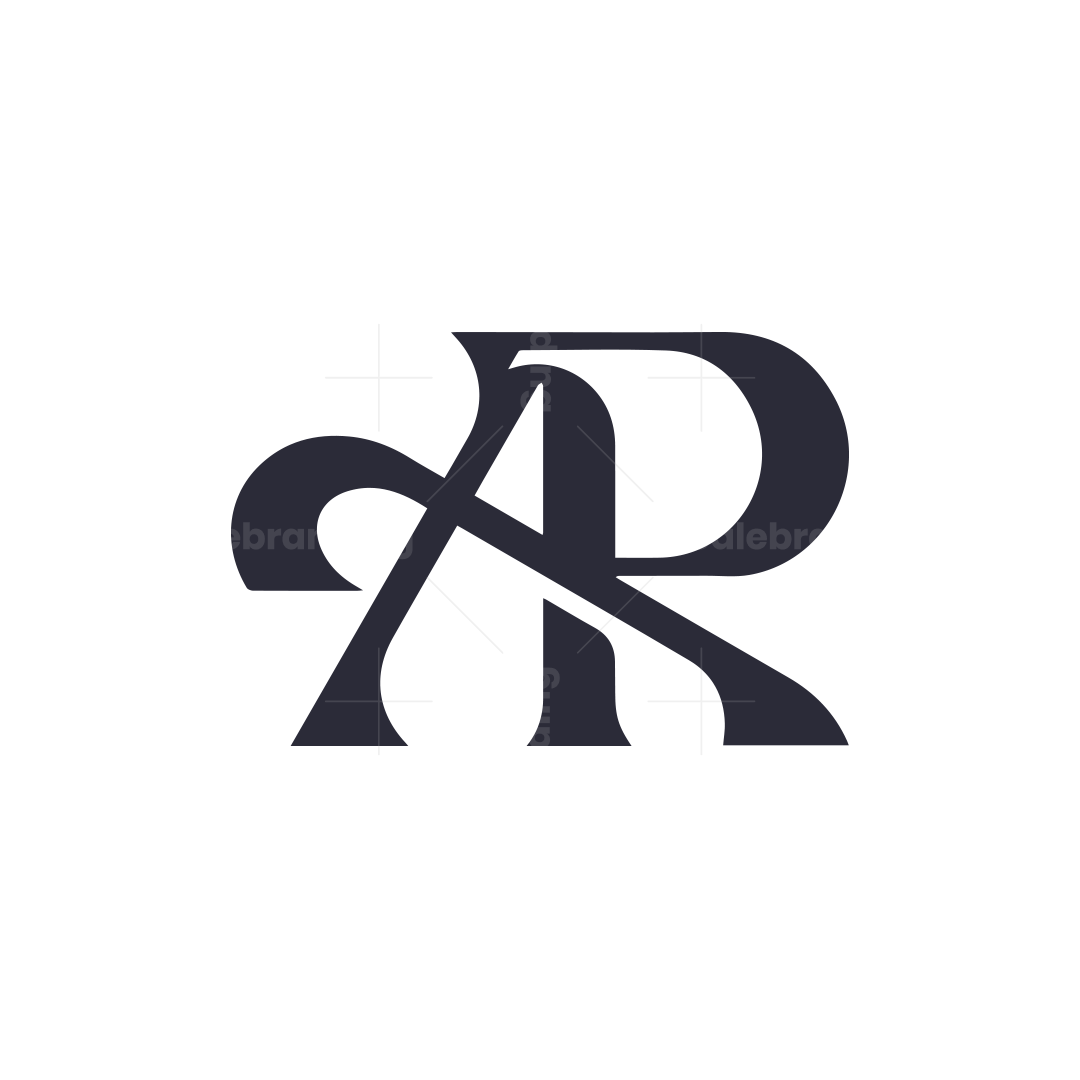 AR RA A R monogram typography logo design, image size:1080x1080