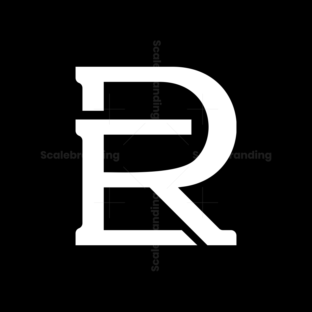 Monogram Letter ER or RE logo | Scalebranding