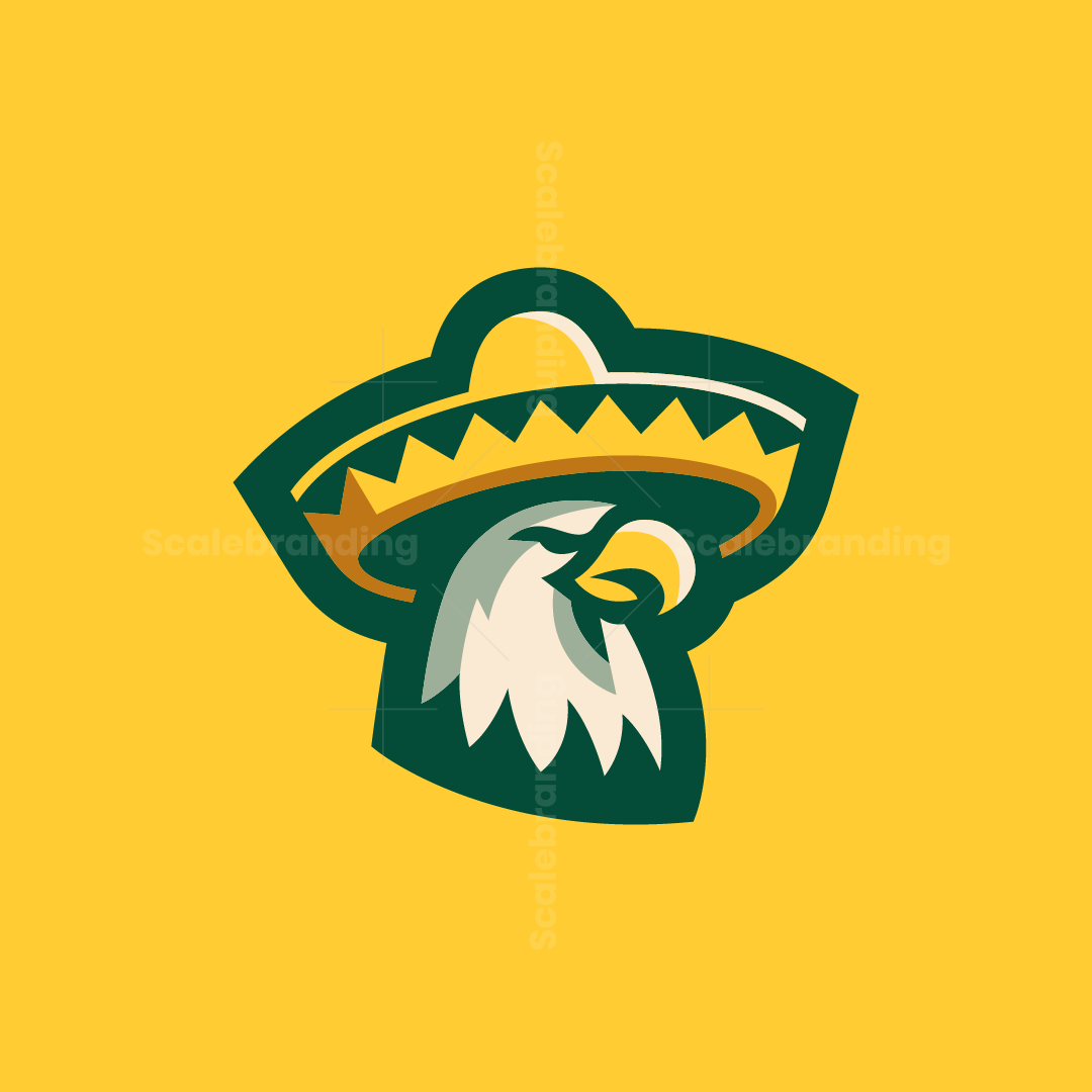 Mexican Hat Eagle Mascot Logo, image size:1080x1080
