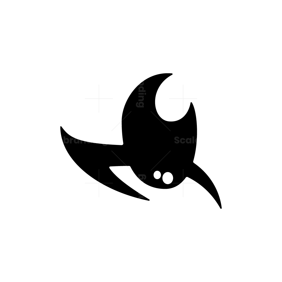 logo flame eye icon with bold black flame shape and two white eye dots