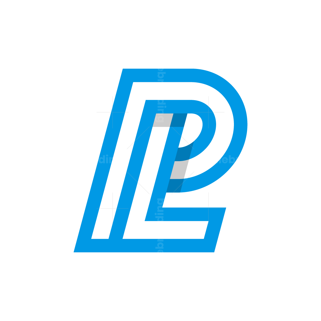 Letter PL or LP Logo, image size:1080x1080