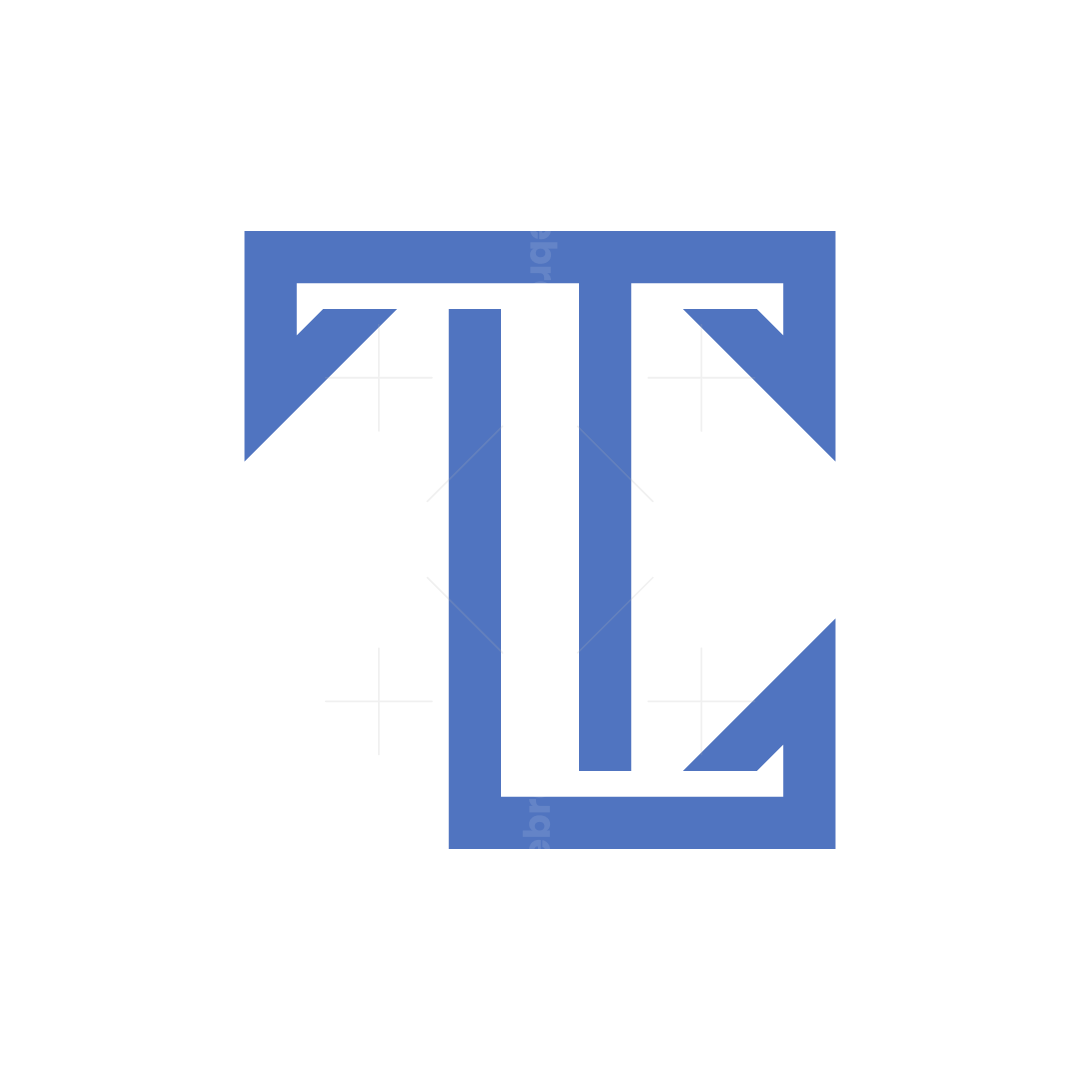 Tl Letter Decoratieve Letter T