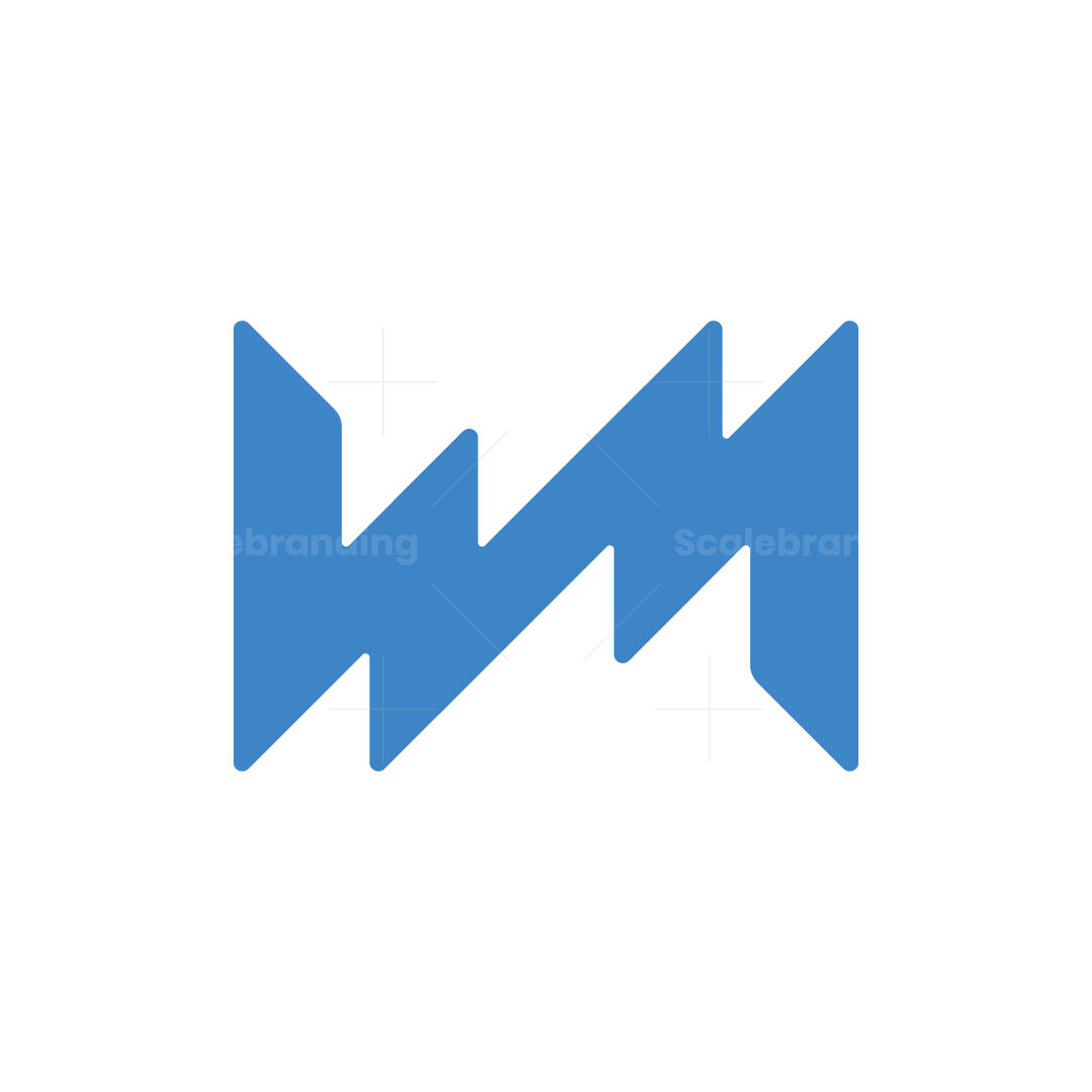 Letters WM MW Pulse Logo | Scalebranding