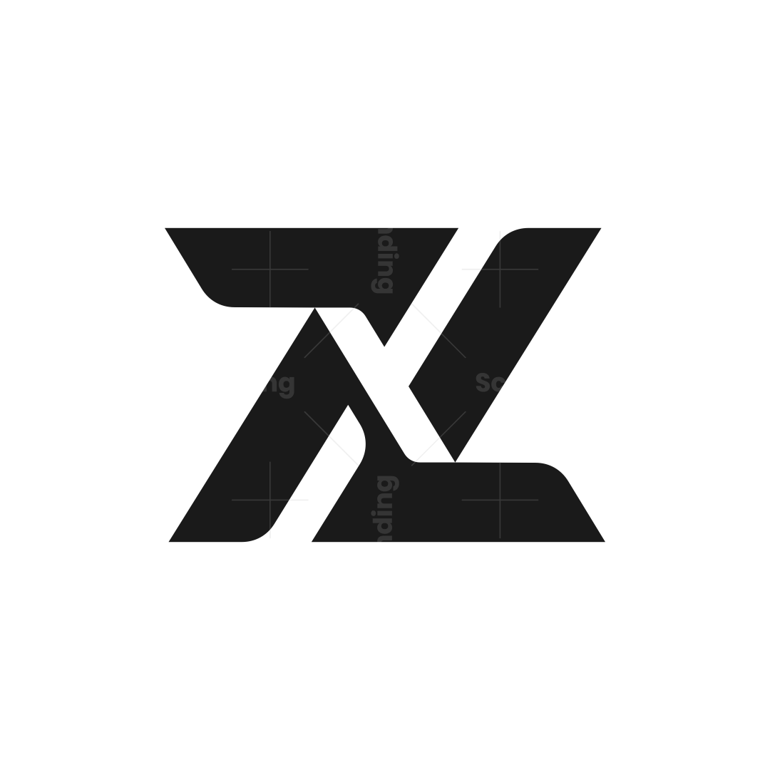 Modern ZX XZ Monogram Logo | Scalebranding