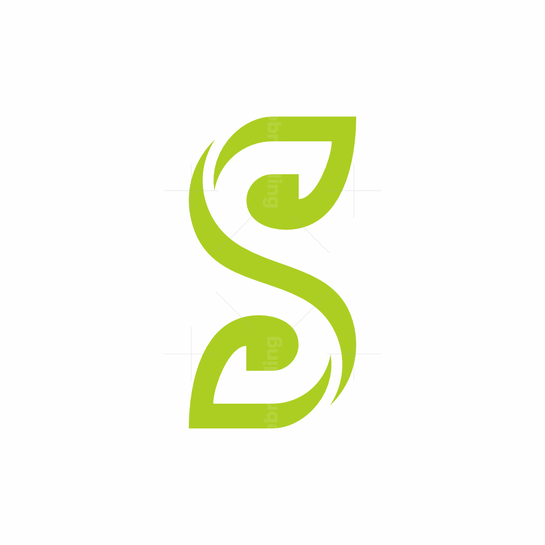 Square Modern Minimalist Letter S Logo | Scalebranding, image size:1080x1080