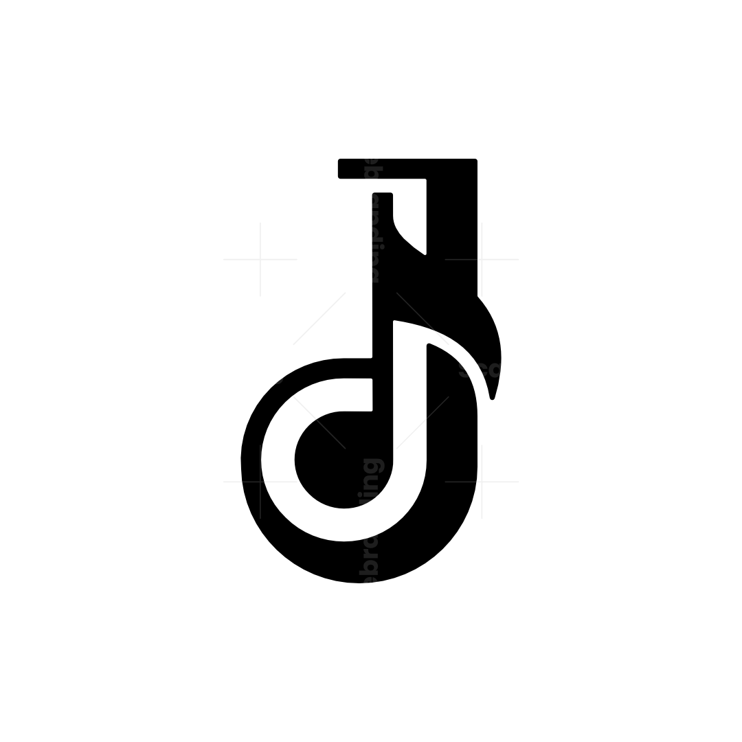 Letter J Music Note Melody Logo | Scalebranding