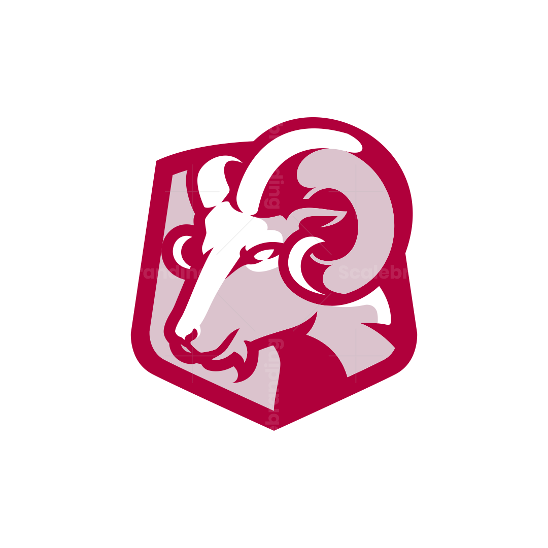 Ram Shield Combination Modern Logo | Scalebranding