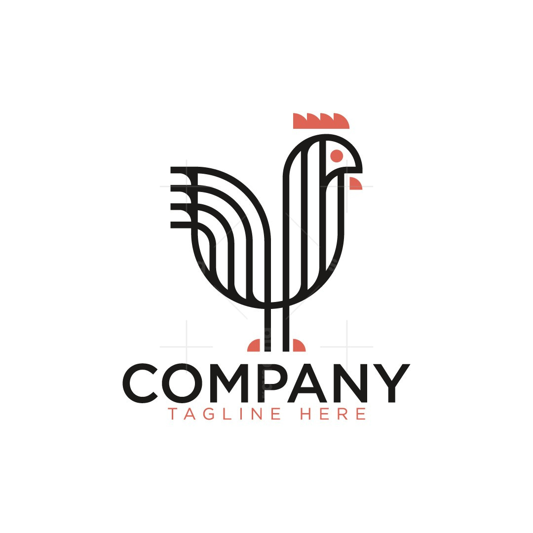 Chicken Line Logo | Scalebranding