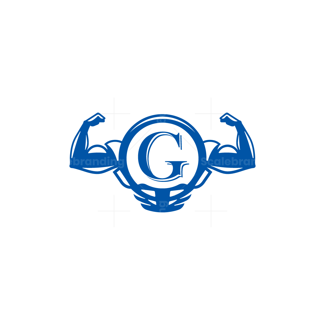 Letter G Bodybuilder Gym Sports Personality Logo Scalebranding