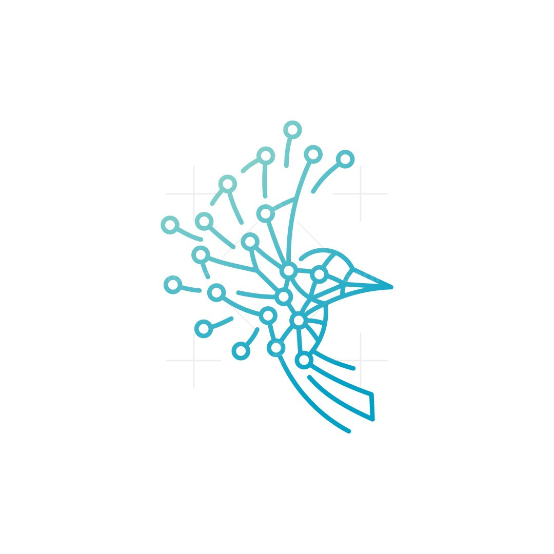 Digital Hummingbird Logo | Scalebranding