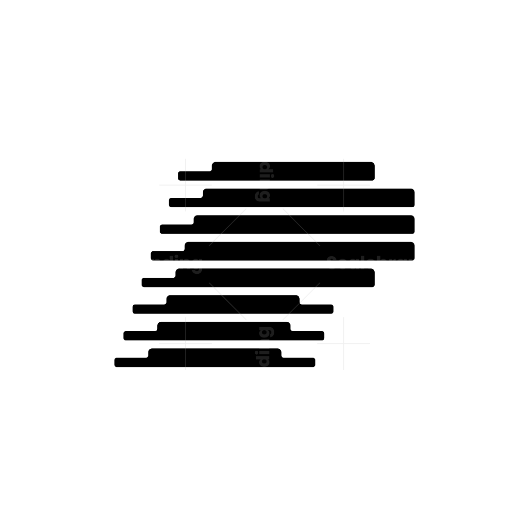 Dynamic Letter P Stripes Logo | Scalebranding