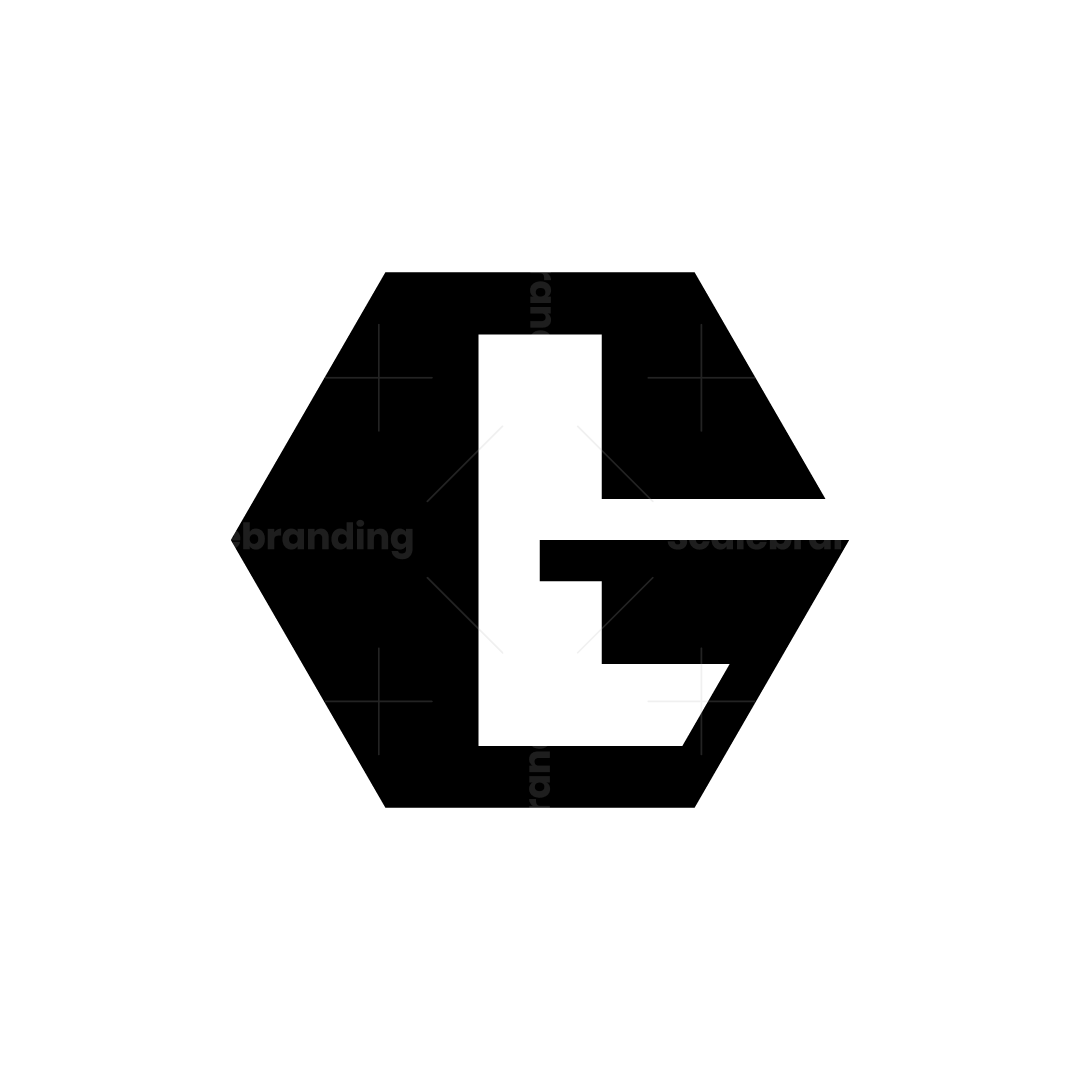 Letters GL or LG Hexagon Logo | Scalebranding