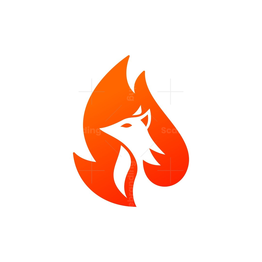 Elegant Fire Fox Logo | Scalebranding