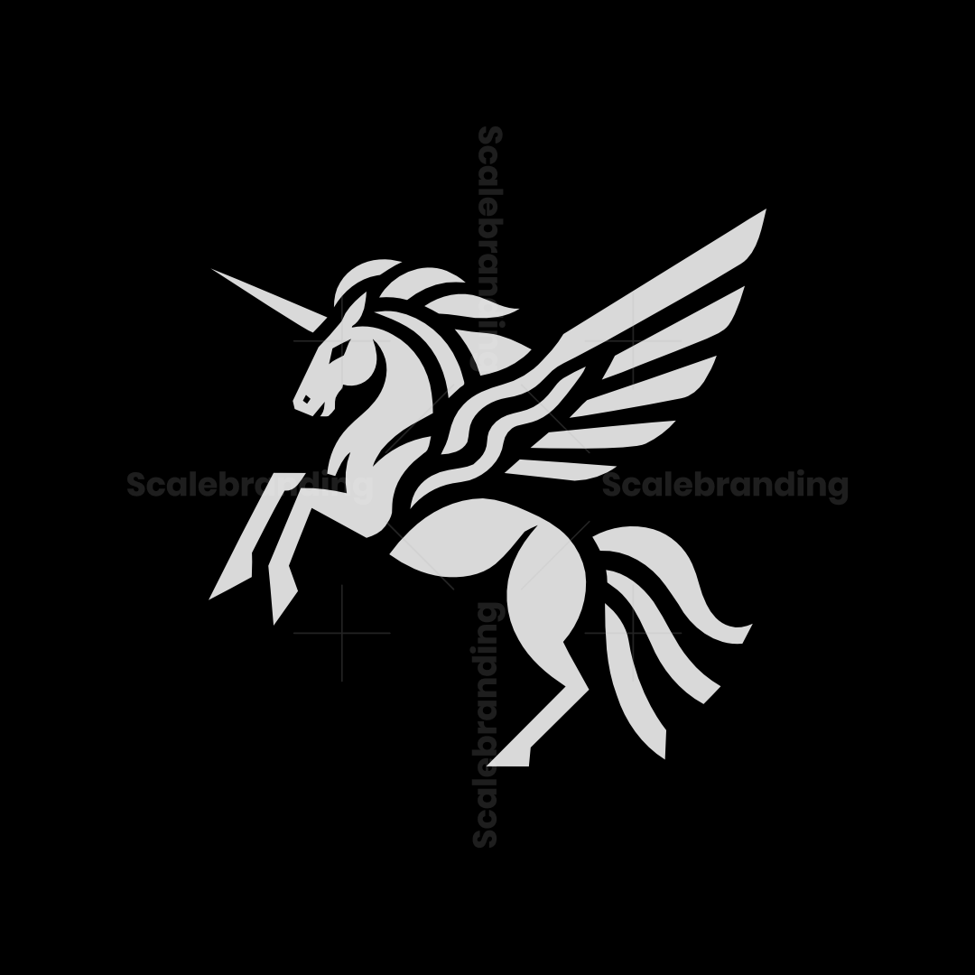 Elegance dynamic unicorn pegasus logo | Scalebranding