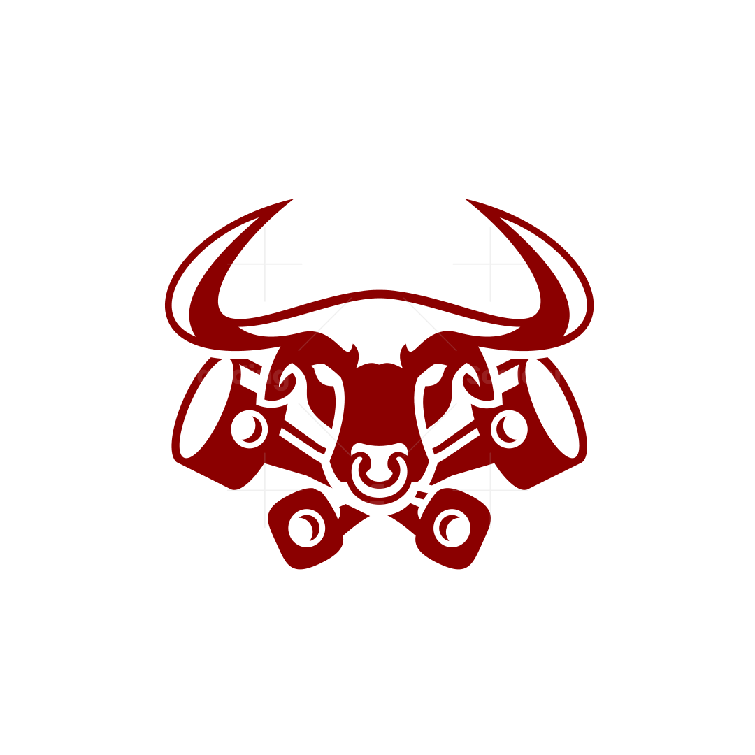 Engine Piston Bull Head Logo | Scalebranding