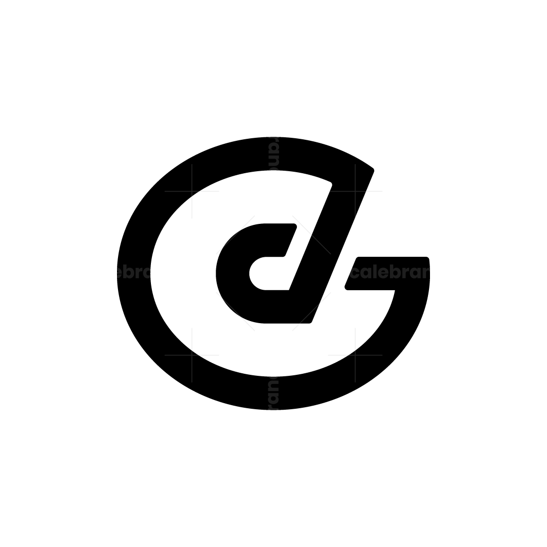 Letter GZ or ZG Monoline Logo | Scalebranding