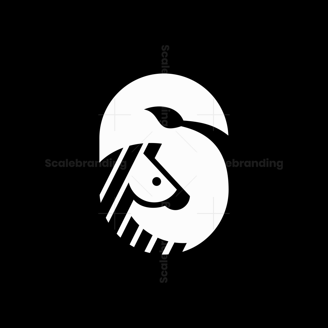 Geometric Zebra and S Letter Logo | Scalebranding
