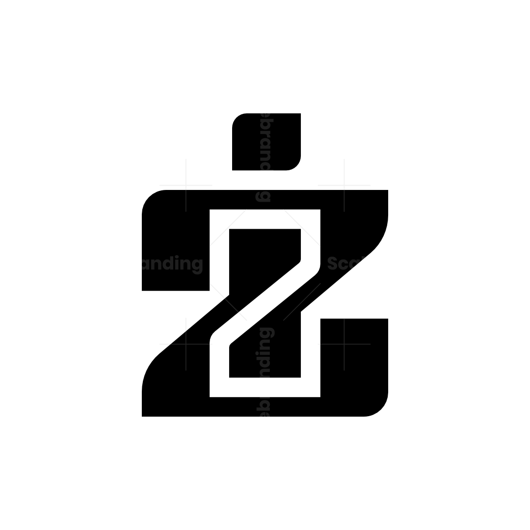 ロコ Zx Logo Featuring Minimalist Design Crown-like Stock Vector