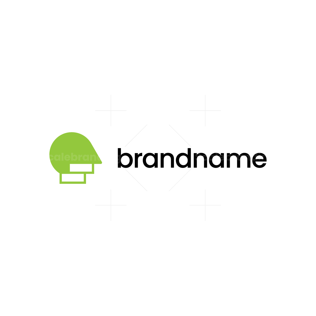 Head Stairs Negative Space Logo | Scalebranding