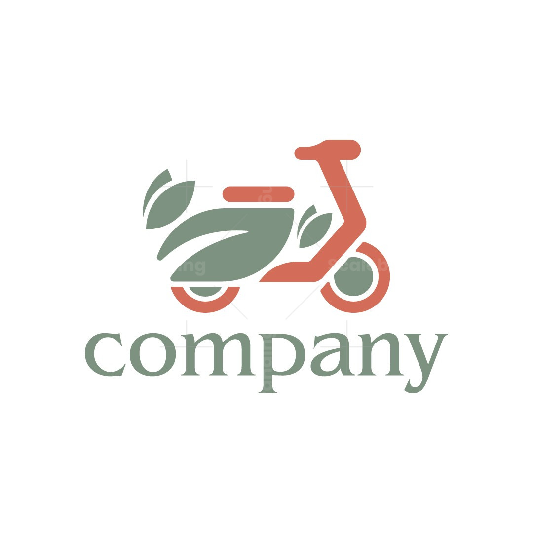 Green Scooter Logo, image size:1080x1080