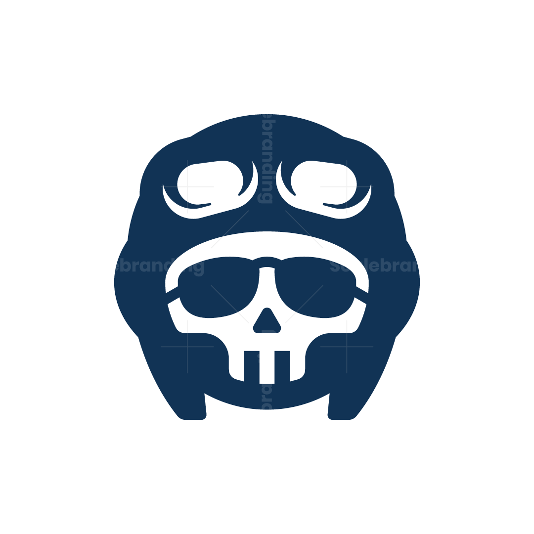 Simple mascot grunge skull pilot aviator aircraft plane logo | Scalebranding, image size:1080x1080